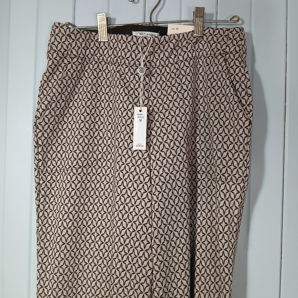 Max Studio Mid Rise Boot Cut Trouser Pants - Picture 3 of 8